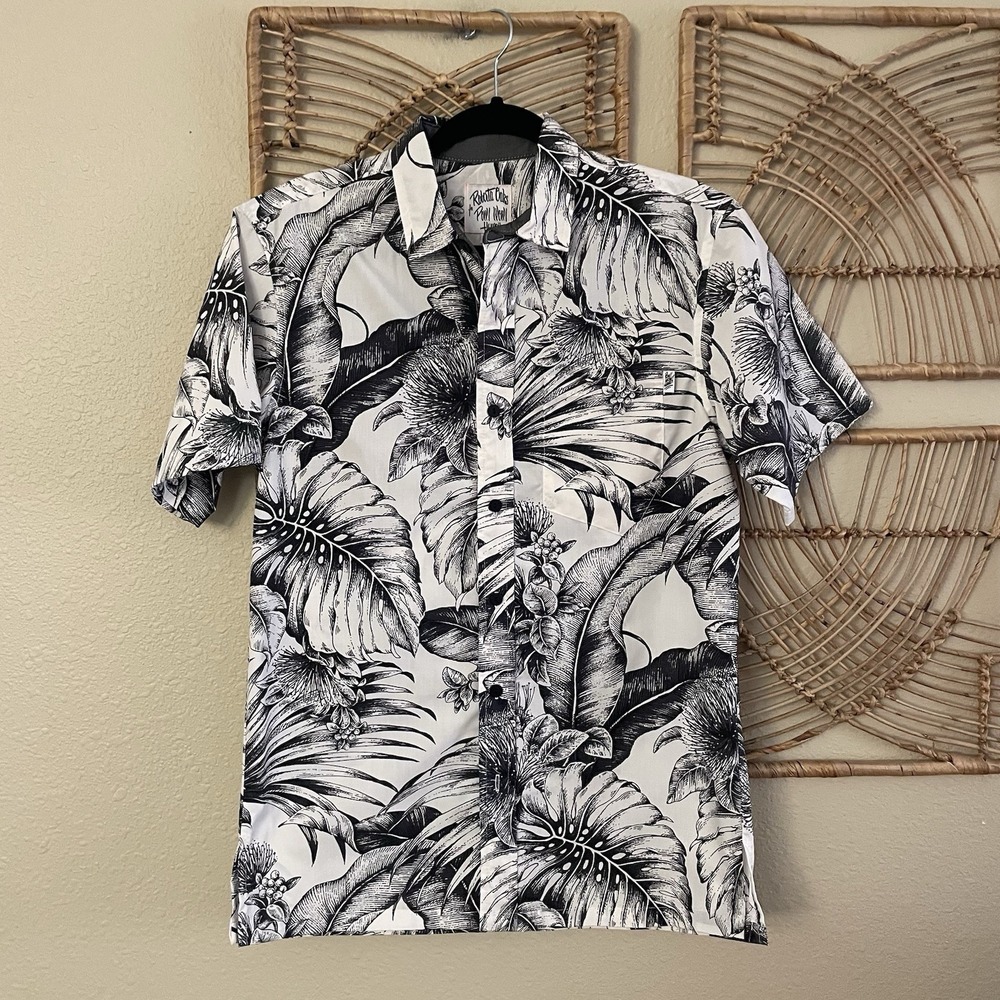 Roberta Oaks x Pow! Wow! Waimanu Hawaii Aloha Shirt Limited Release Sz‎ M B17
